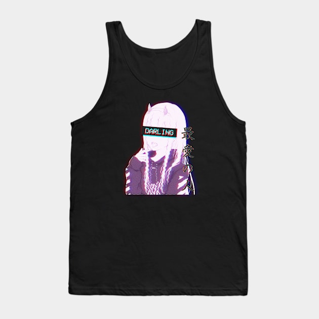 Darling in the Franxx Zero Two Retro Waifu Tank Top by cocorf